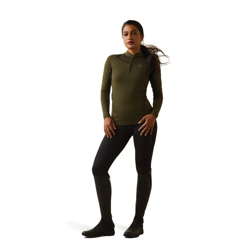 Ariat Ascent Quarter Zip Ladies Baselayer  - Relic-1