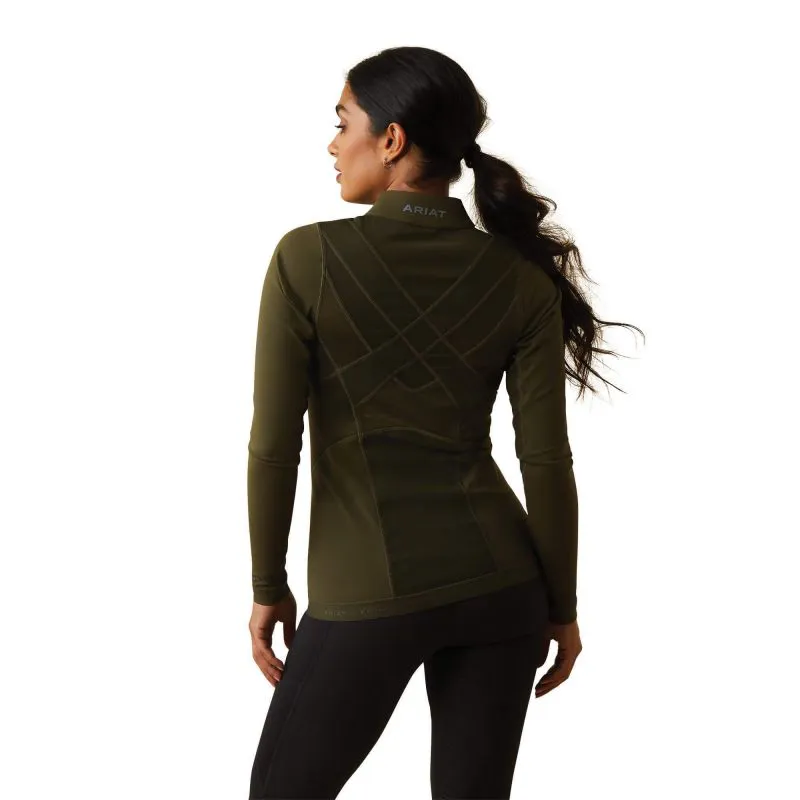 Ariat Ascent Quarter Zip Ladies Baselayer  - Relic-2