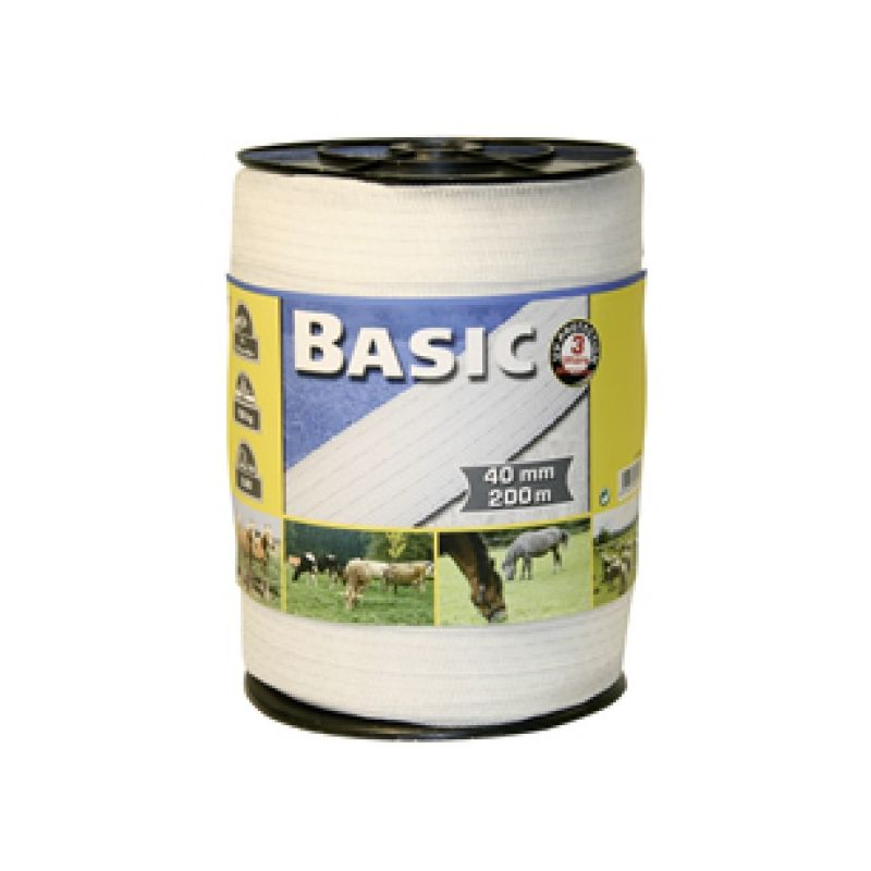 Basic Electric Fencing Tape 200m x 40mm