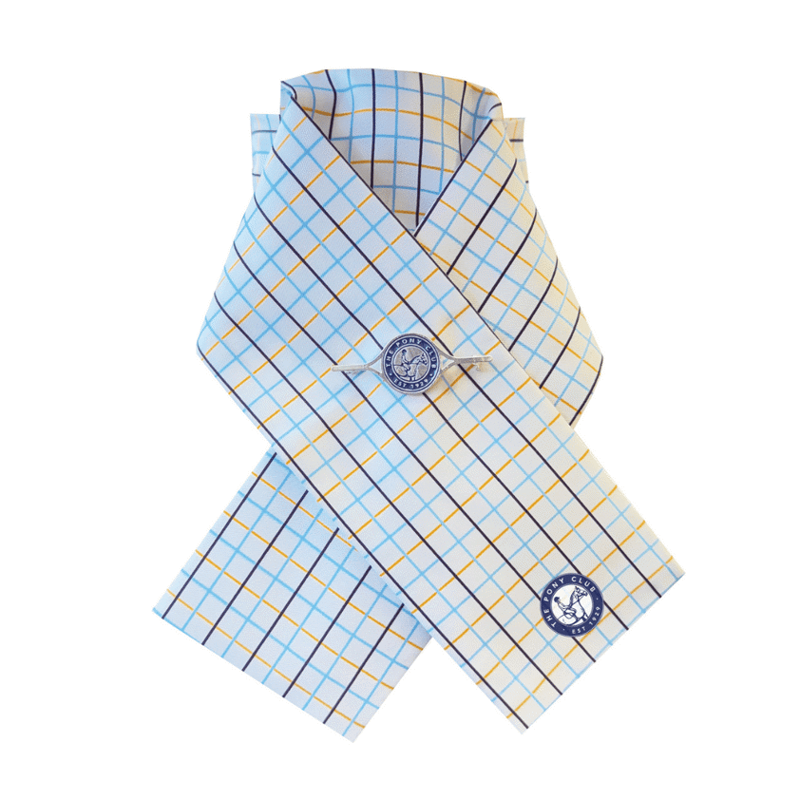 Equetech Pony Club Ready-Tied Stock - White
