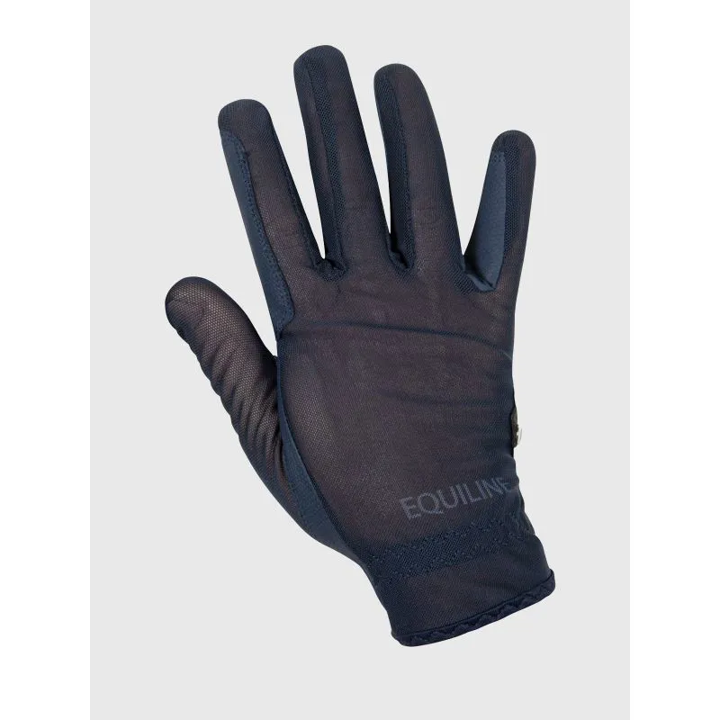 Equiline Summer Riding Gloves - Navy