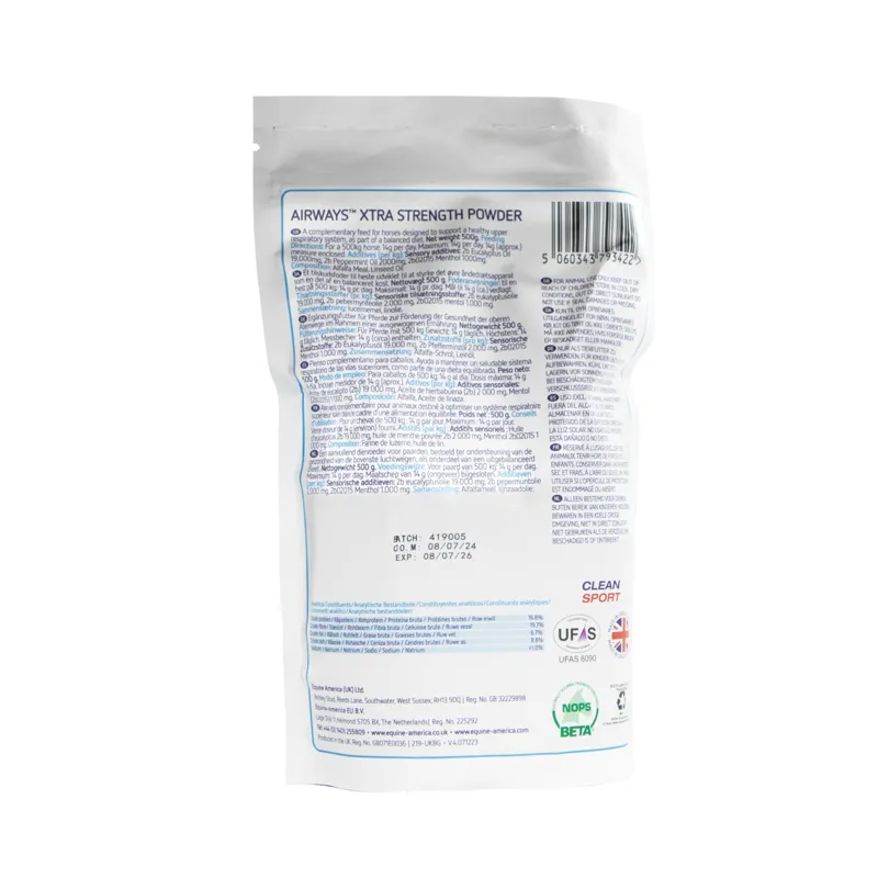 Equine America Airways Xtra Strength Powder - 500g-1