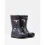 Joules Roll Up Flexible Printed Girls Wellies 9 - Navy Star