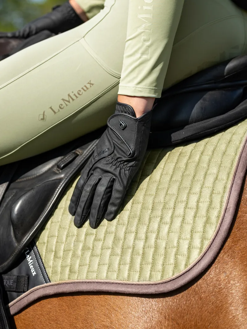 LeMieux Close Contact Gloves - Black-3