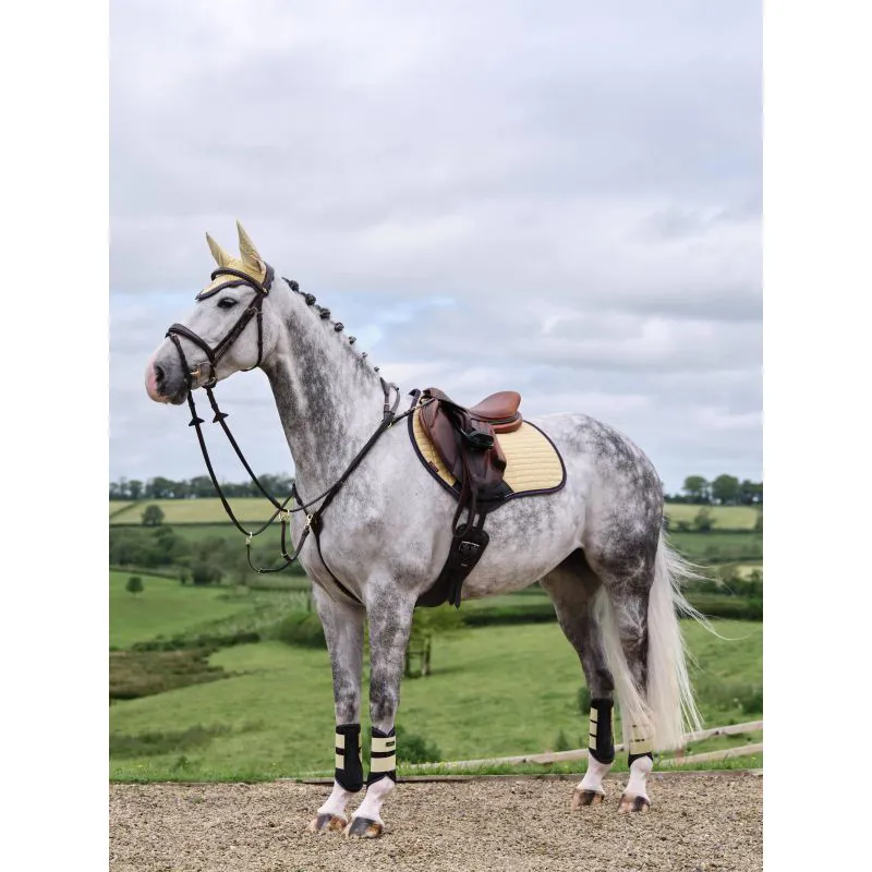 LeMieux Suede Close Contact Square - Mimosa - S/M-1