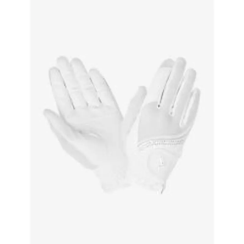LeMieux Crystal Gloves - White