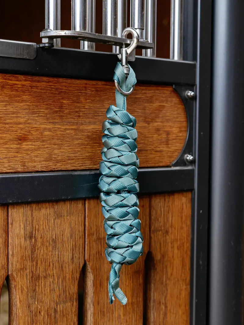 LeMieux Harlequin Lead Rope - Aqua-1