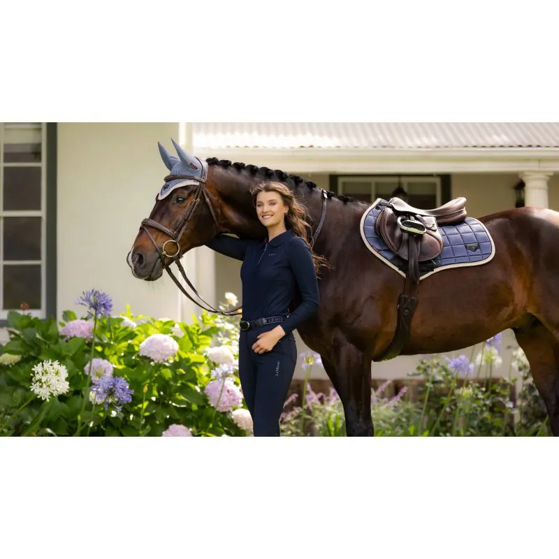 LeMieux Loire Classic Close Contact Square - S/M - Jay Blue-1