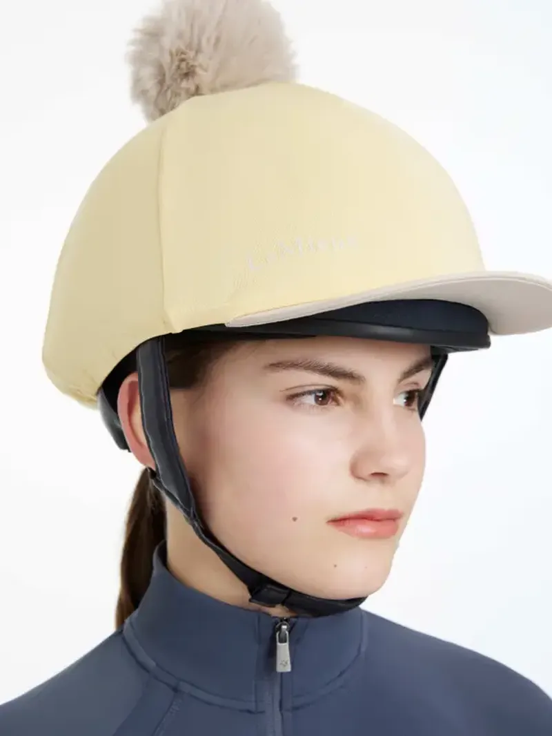 LeMieux Pom Hat Silk - Mimosa/Stone