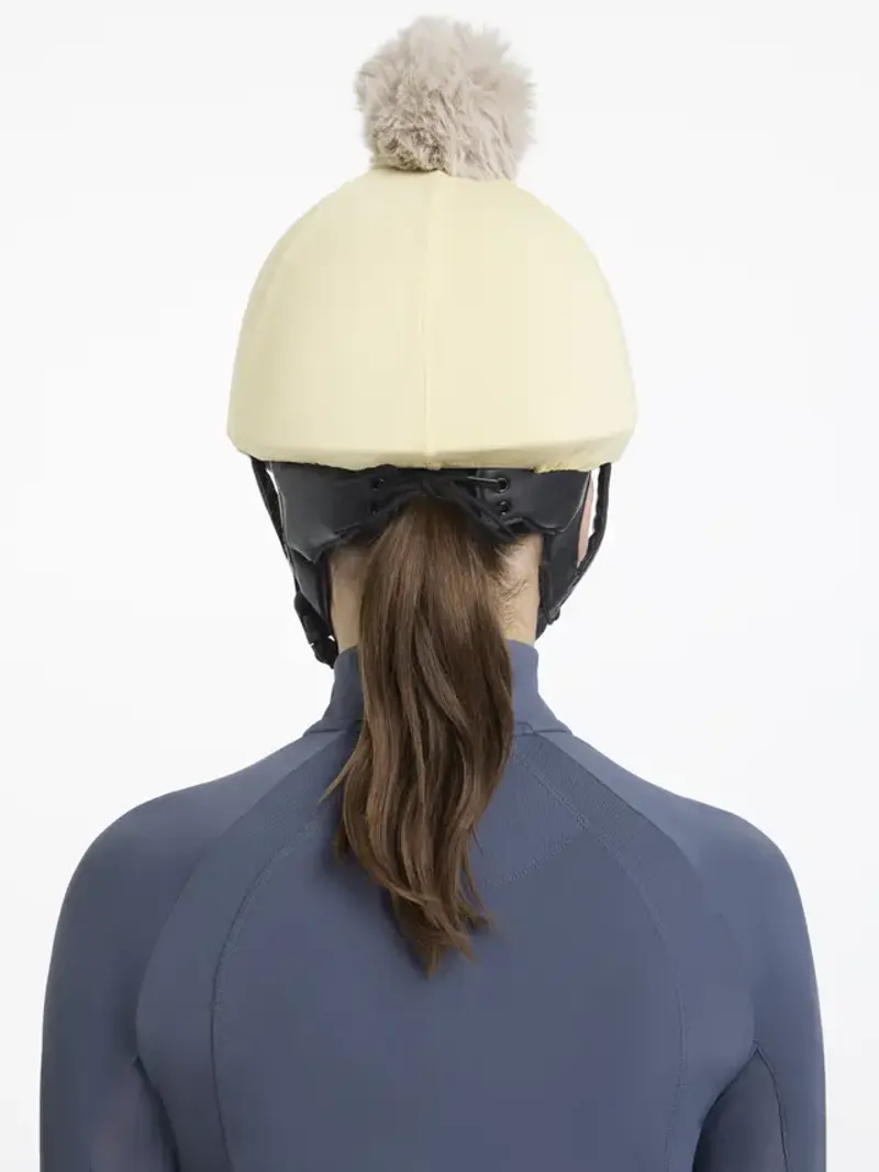 LeMieux Pom Hat Silk - Mimosa/Stone-1