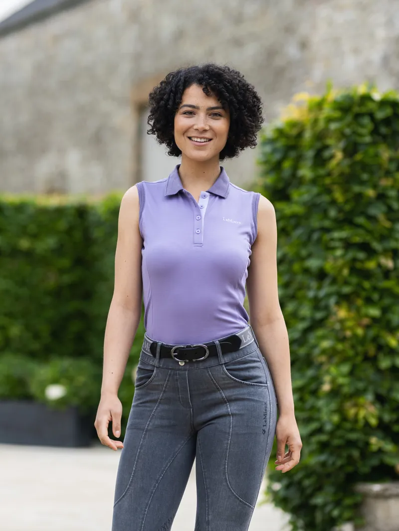 LeMieux Sleeveless Polo Shirt - Iris - 18-4