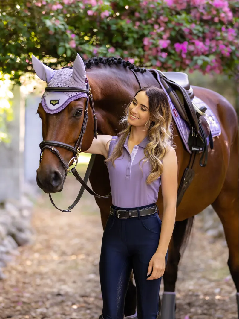 LeMieux Sleeveless Polo Shirt - Iris - 18-5