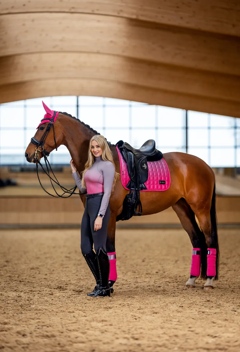 LeMieux Spectrum Dressage Square -  Watermelon - L-1