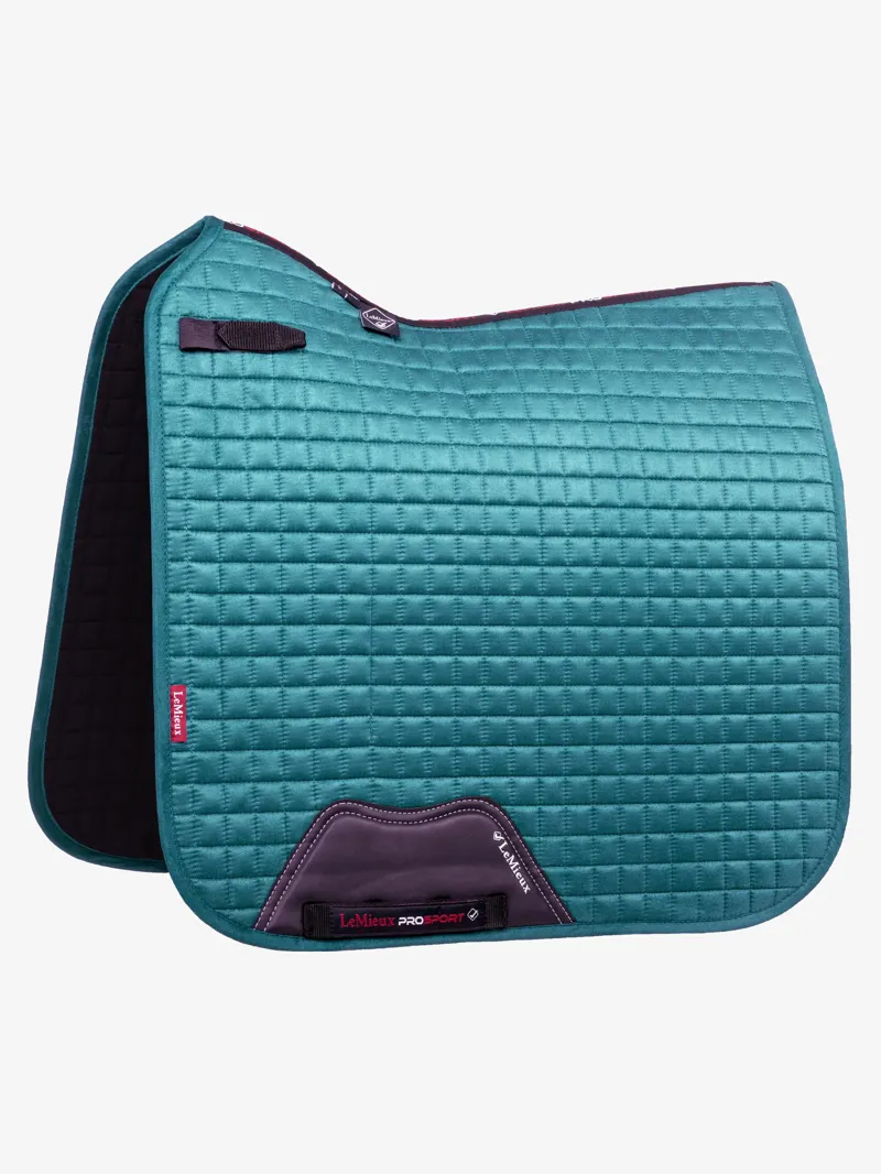 LeMieux Suede Dressage Square - Peacock - L