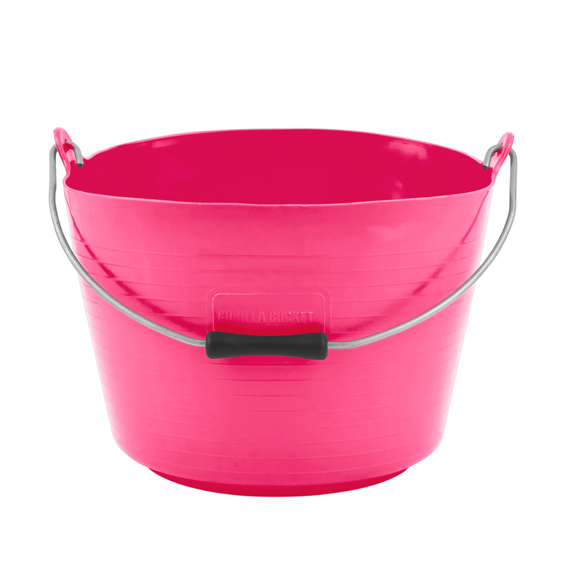 Red Gorilla Tub Feed Bucket - Pink