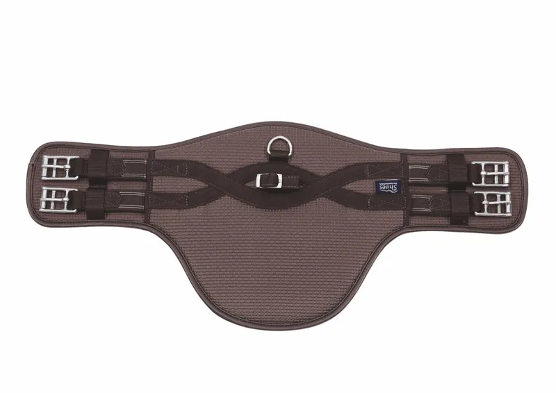 Shires ARMA Anti-Chafe Short Stud Girth Elastic - Brown