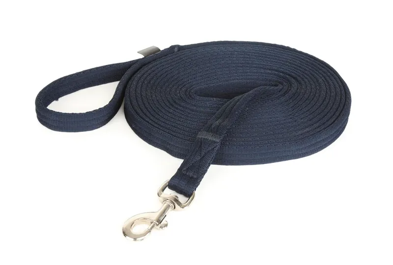 Shires Arma Cushion Web Lunge Line - Navy