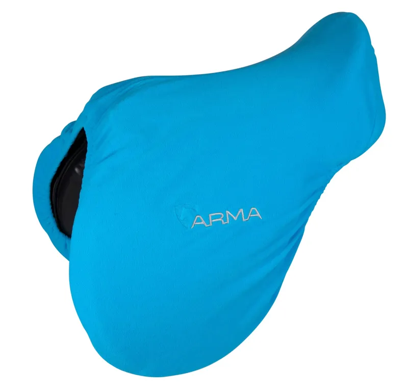 Shires Arma Fleece Saddle Cover - Bright Blue