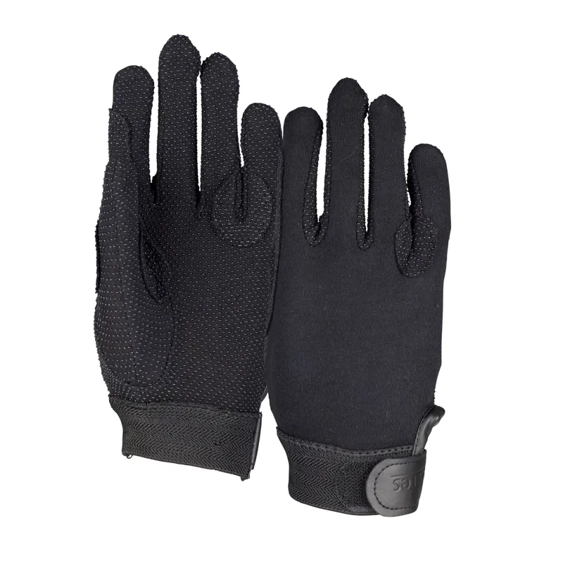 Shires Aubrion Newbury Riding Gloves Child's -Black