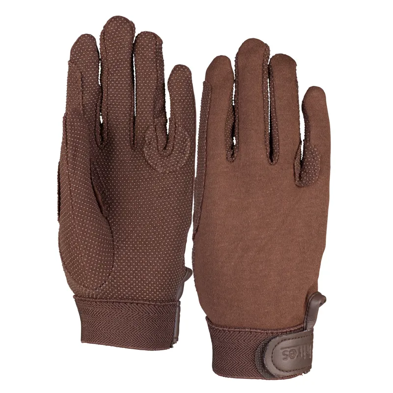 Shires Aubrion Newbury Riding Gloves Child's - Brown