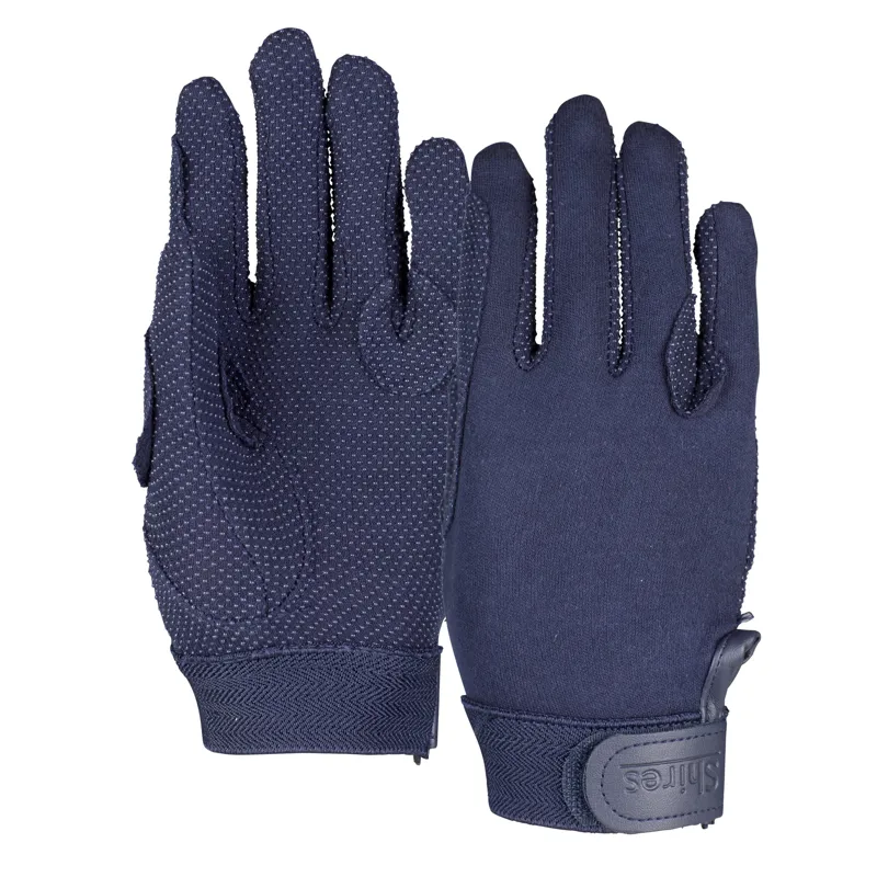 Shires Aubrion Newbury Riding Gloves Child's -Navy