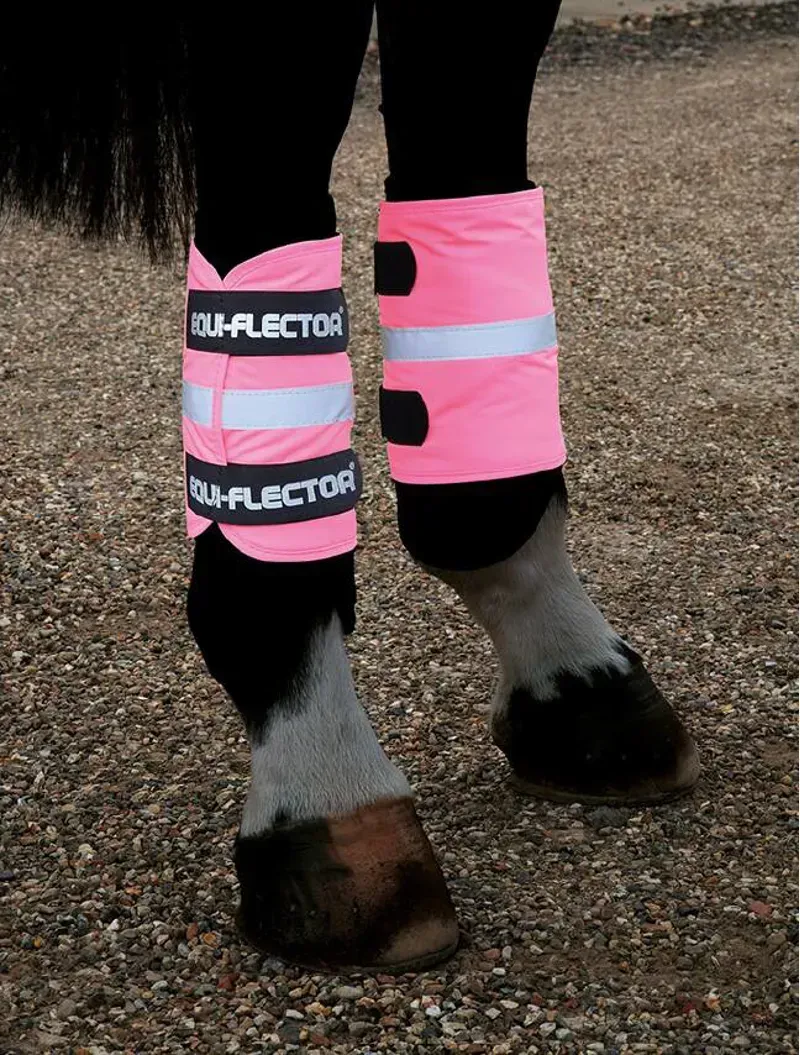 Shires Equi-Flector Wraps - Pink