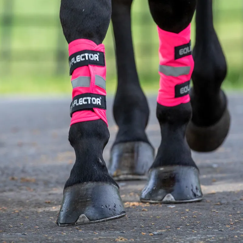 Shires Equi-Flector Wraps - Pink-1