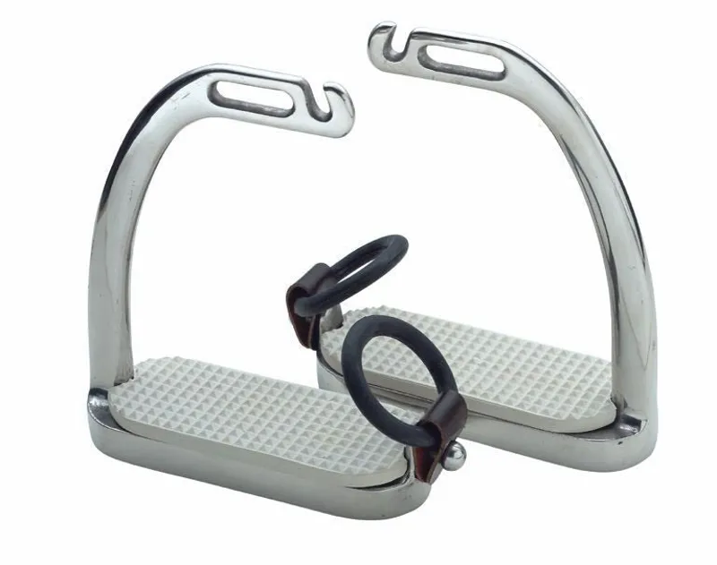 Shires Fillis Peacock Stirrups - Silver